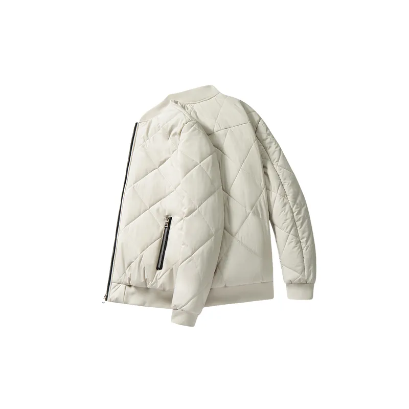 Simple Warming Polyester Quilted Jacket-7