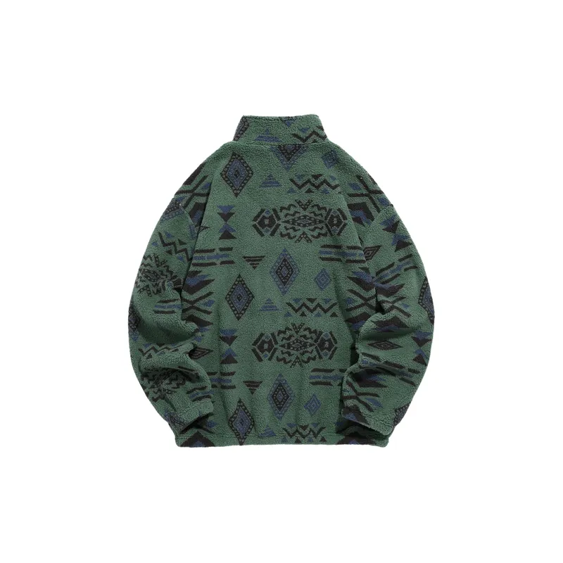 Simple Casual Polar Fleece Sweatshirt-2