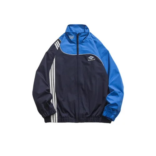 Color Split Collar Jacket
