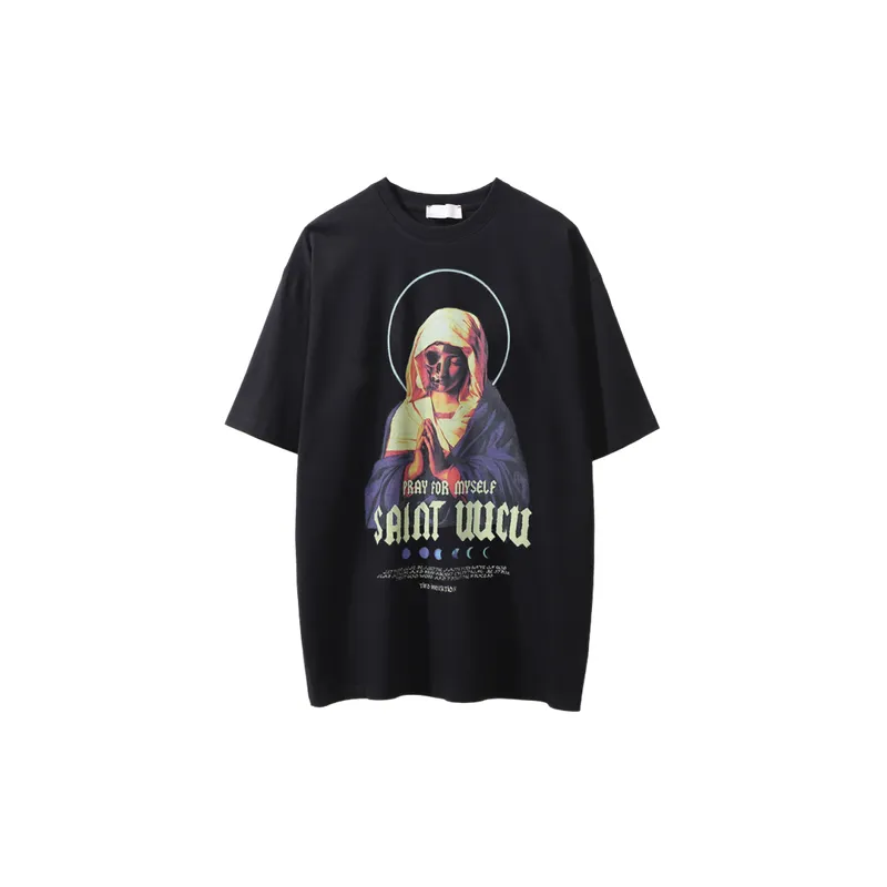 Simple Loose Cotton T Shirt-0