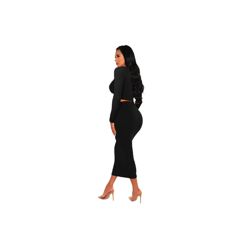 Fashionable Sexy Skirt Suit-7