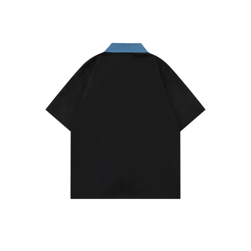 Suede Half Sleeved Polo Shirt-7