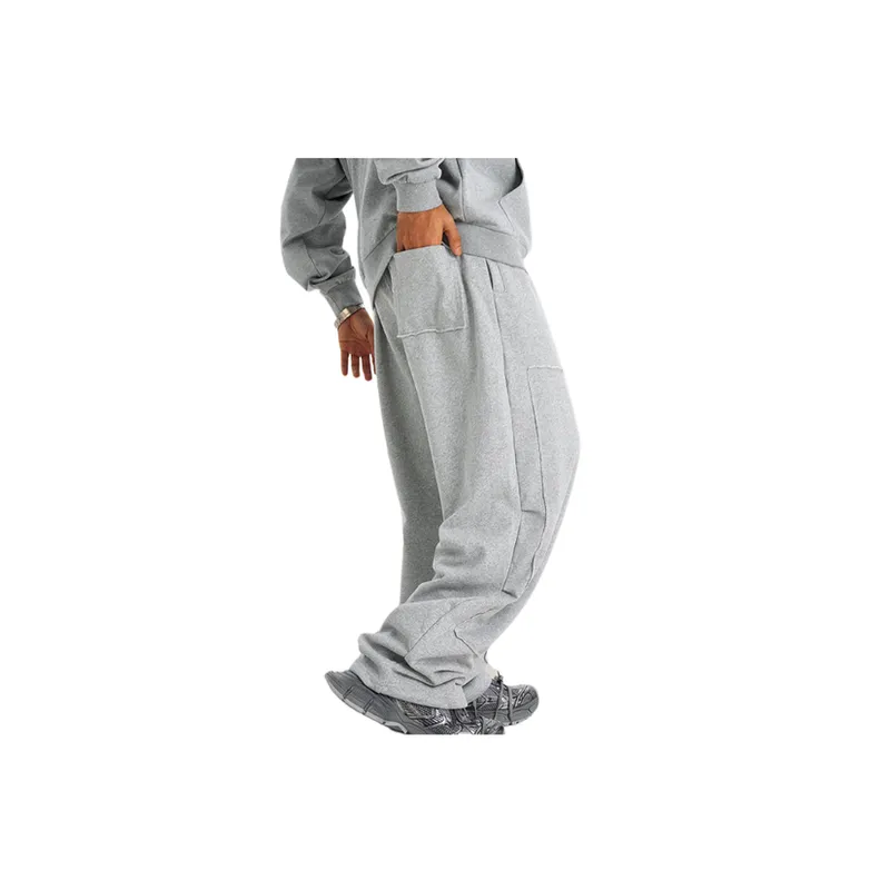 Loose Fashion Knit Sweatpants-13
