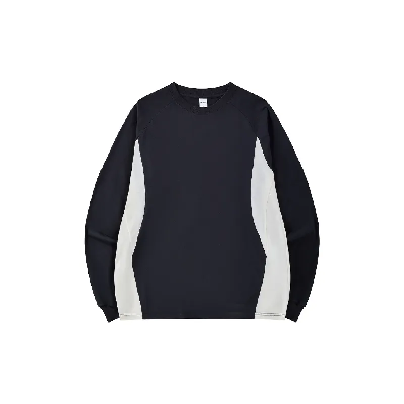 Simple Contrast Color 100% Polyester T Shirt-0