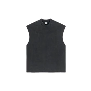 Simple Loose Washed Cotton Vest