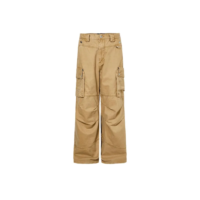 Fashionable Simple Cargo Pants-3