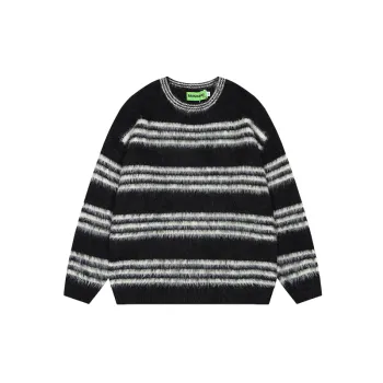 Loose Contrast Color Sweater