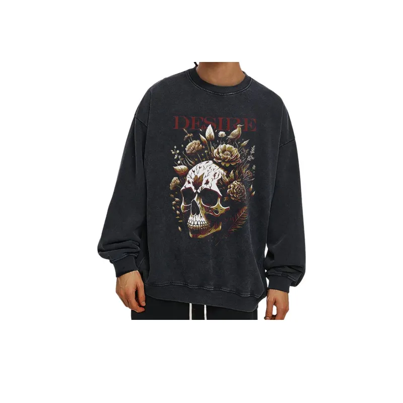 Retro Print Long SleeveT shirt-2