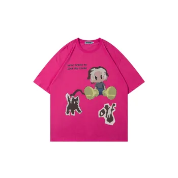 Cartoon Loose 100% Cotton T Shirt