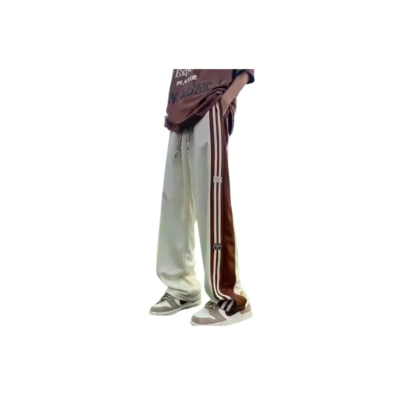 Retro Trendy Side Stripe Sweatpants-0