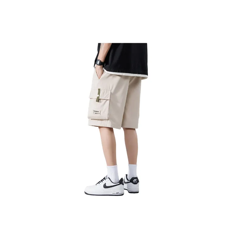 Casual Loose Polyester Cargo Shorts-6