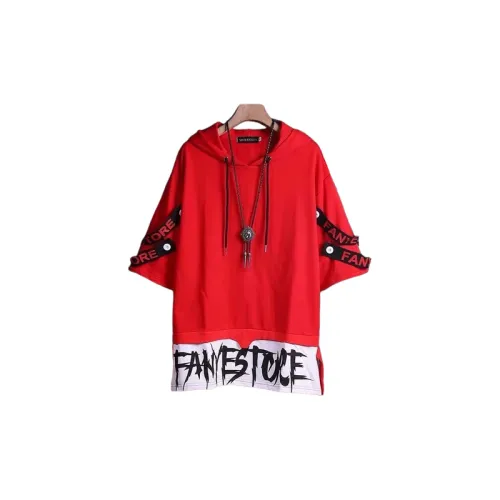 Hip Hop Color block Letter Printing Half sleeve T shirt