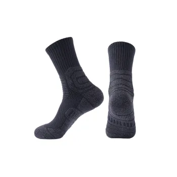 Contrast Color Sporty Blended Fabric Mid Calf Sock
