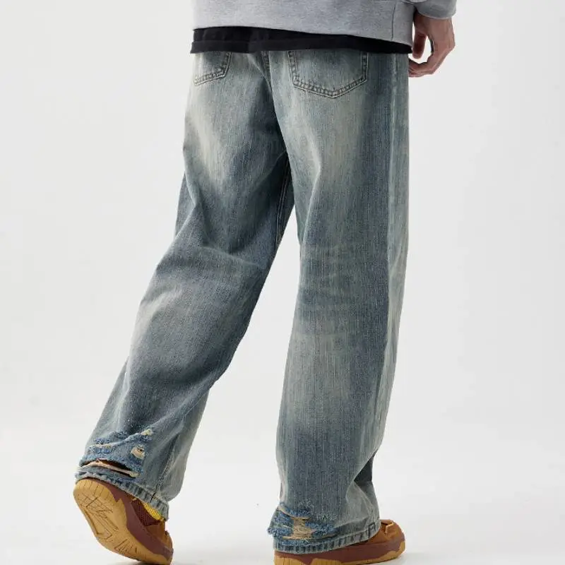 Retro Distress Jeans-1