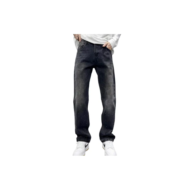 Trendy Versatile Denim Trousers-0