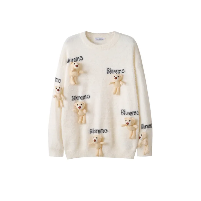 Splicing Contrast Color Sweater-0