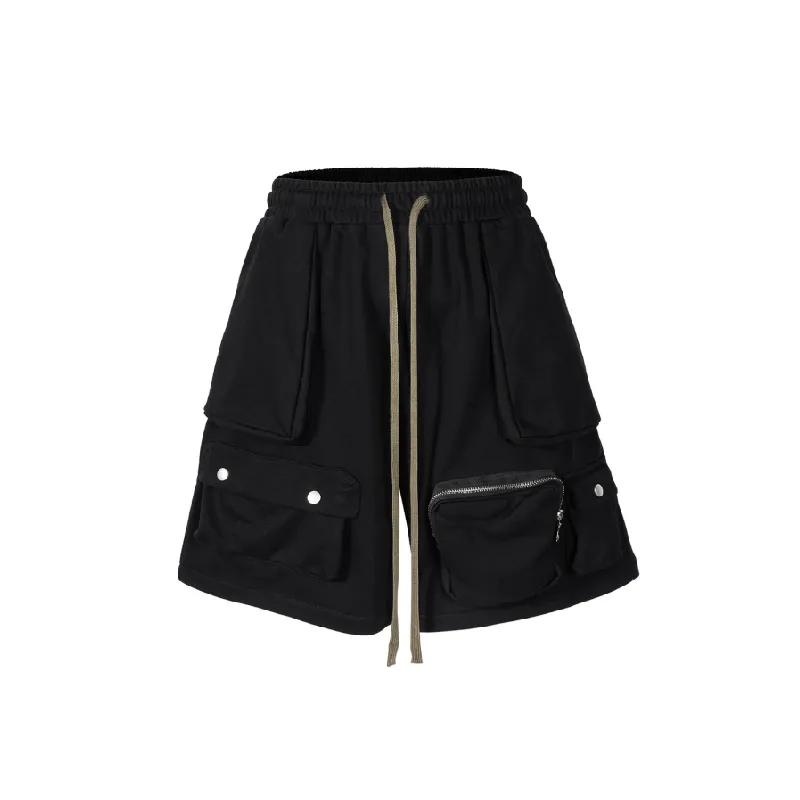 Mijko Multi Pocket Terry Shorts-5