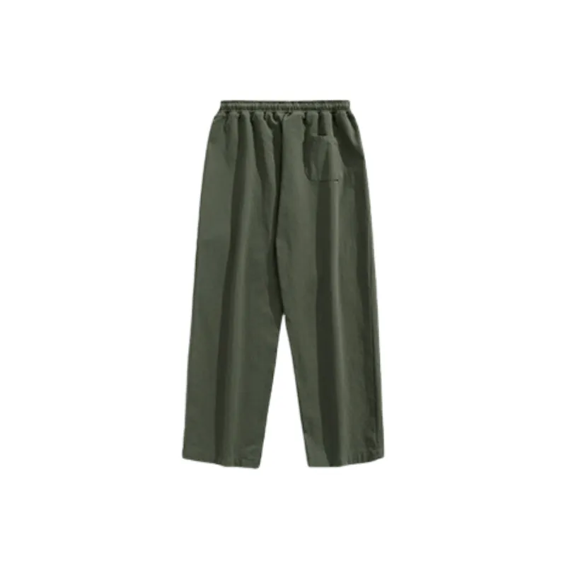 Fashionable Loose 100% Cotton Cargo Pants-11