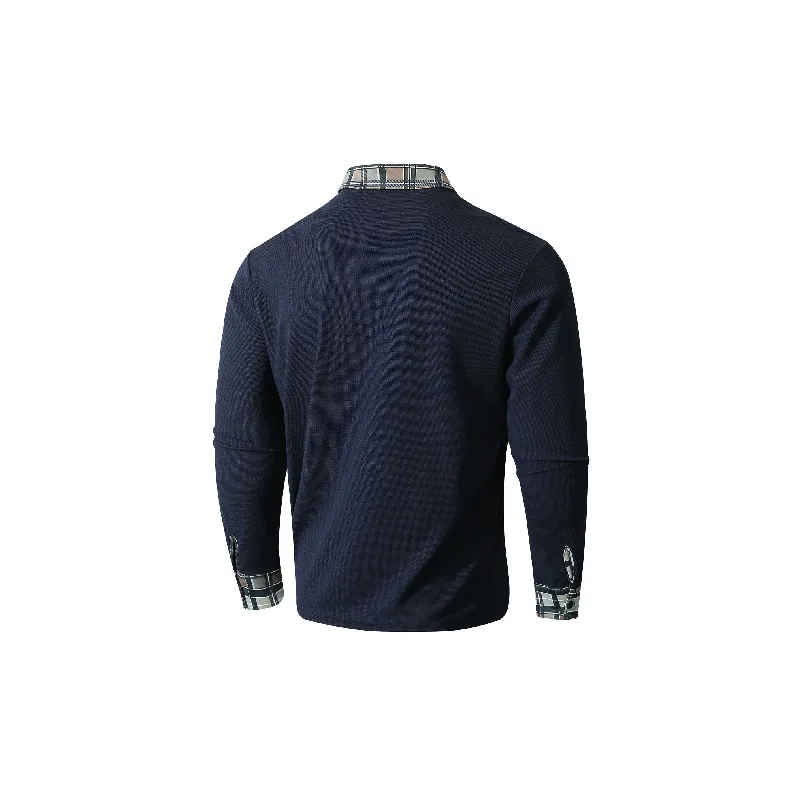 Fashion Breathable Blended Synthetic Fabrics Polo-7