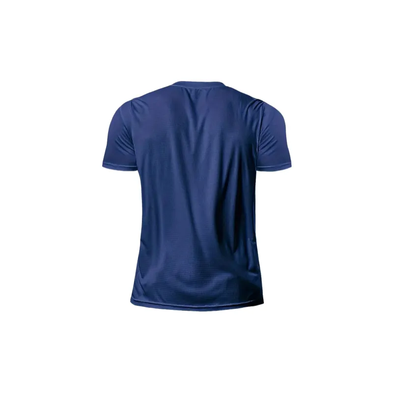 Simple Plain Blended Synthetic Fabrics T Shirt-1