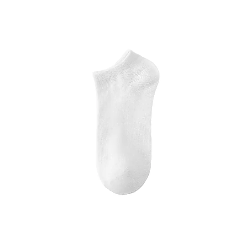 Plain Breathable Polyester Cotton Socks-2