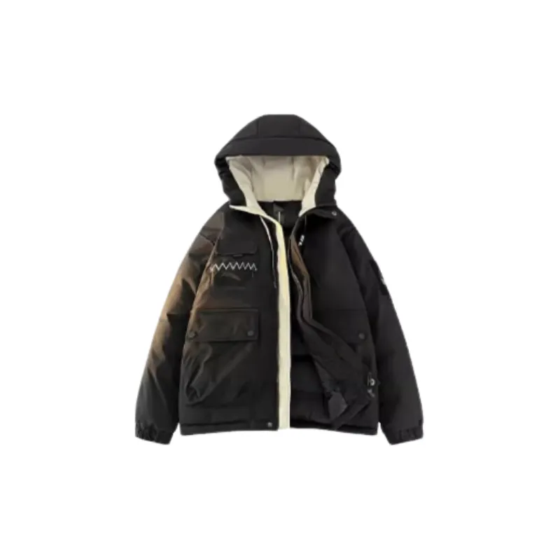 Loose Warming White Duck Down Jacket-4
