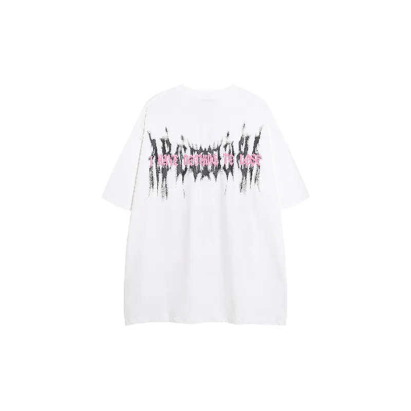 Fashionable Loose Cotton T Shirt-1