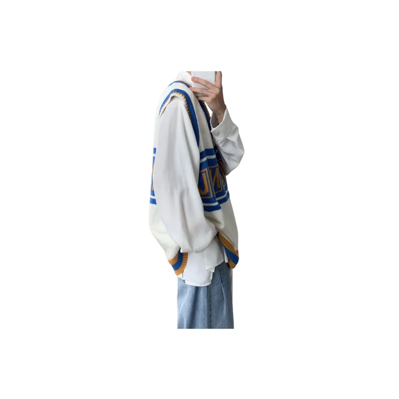 Loose Trendy Colorblock Vest-4