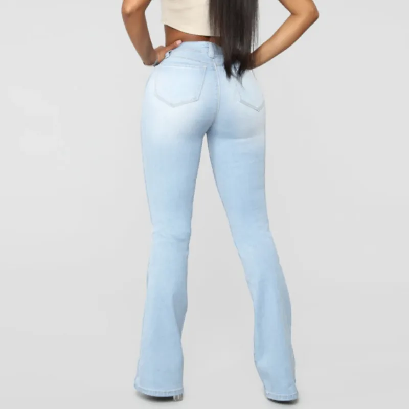 Casual Simple Jeans Women-5