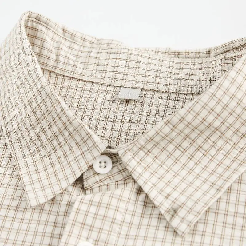 Fashionable Loose Combed Cotton Shirt-2
