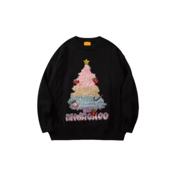 Christmas Tree Knitted Sweater Christmas Gift