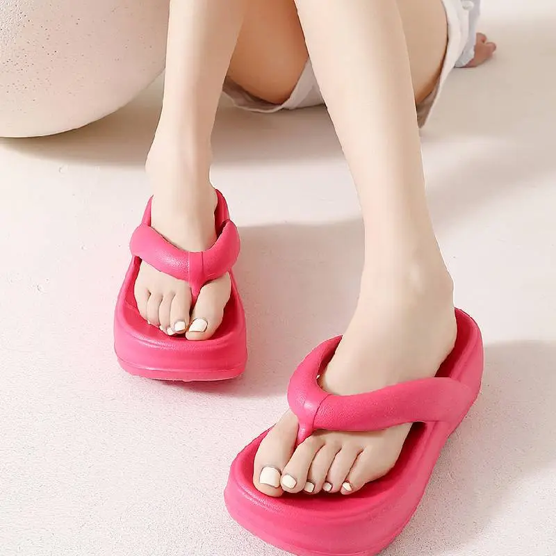 Fashionable Plain Flip Flops-8
