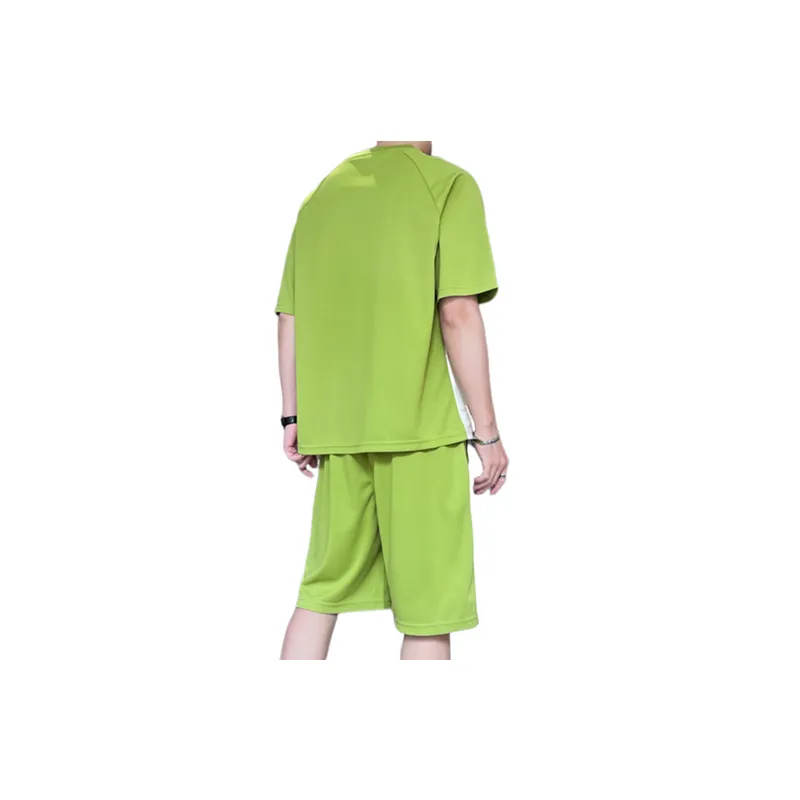 Loose Half Sleeved T Shirt And Shorts Set-5