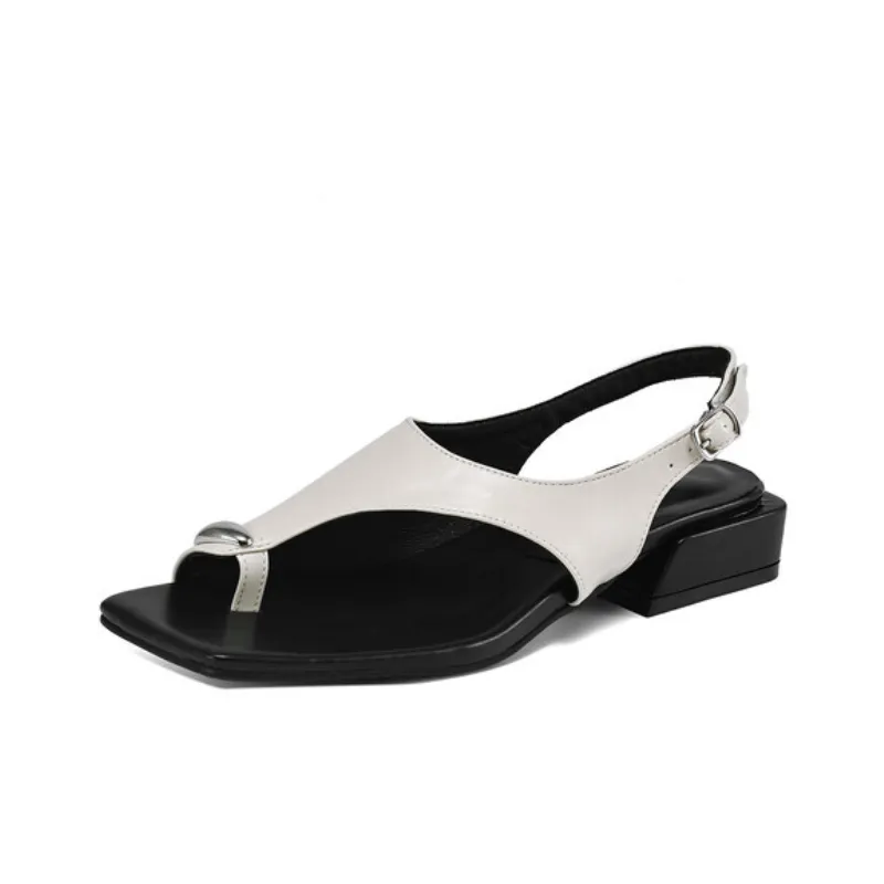 Casual Plain Roman Sandals-0
