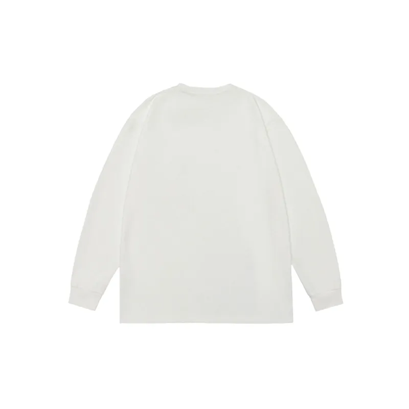 Plain Loose Blended Synthetic Fabrics T Shirt-7