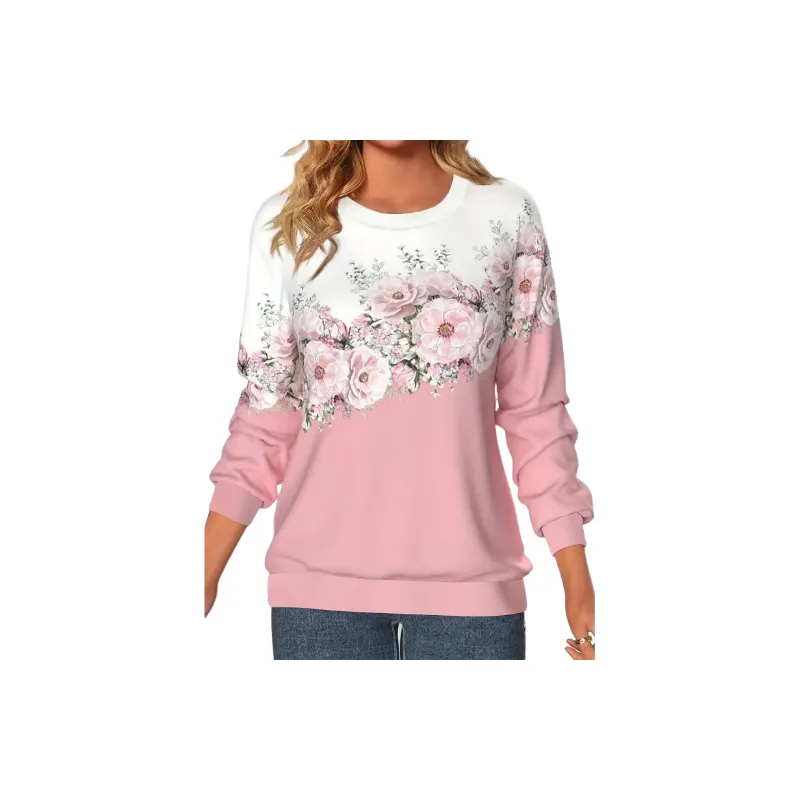 Funky Casual Polyester Sweatshirt Women-1