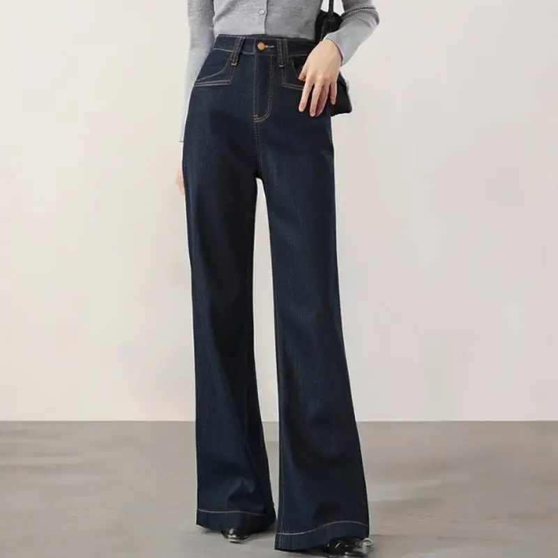 Retro Wide Leg Jeans Women-2