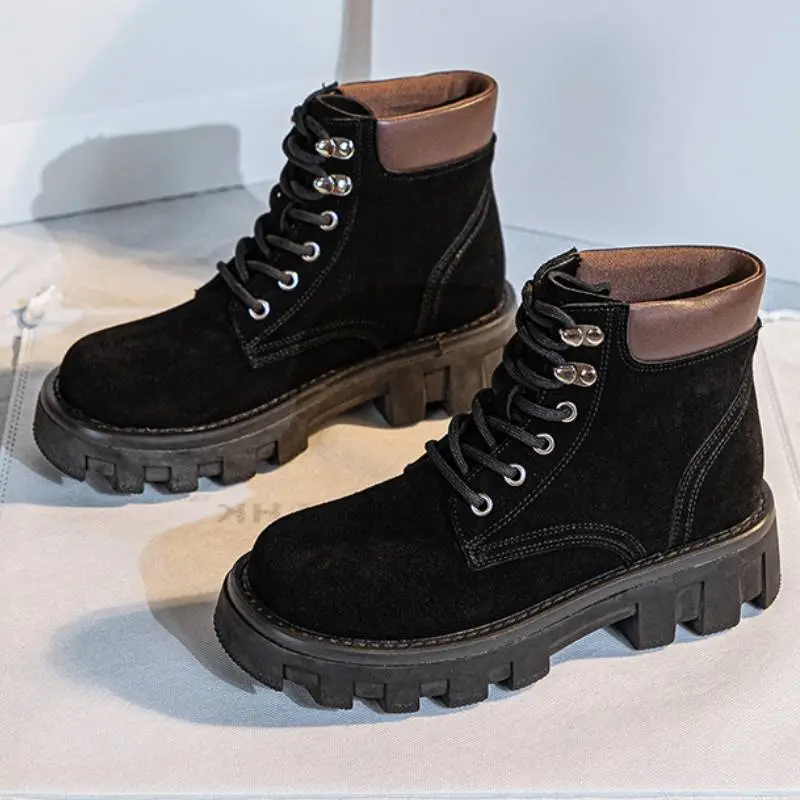 Retro Loose Casual Outdoor Boots-1