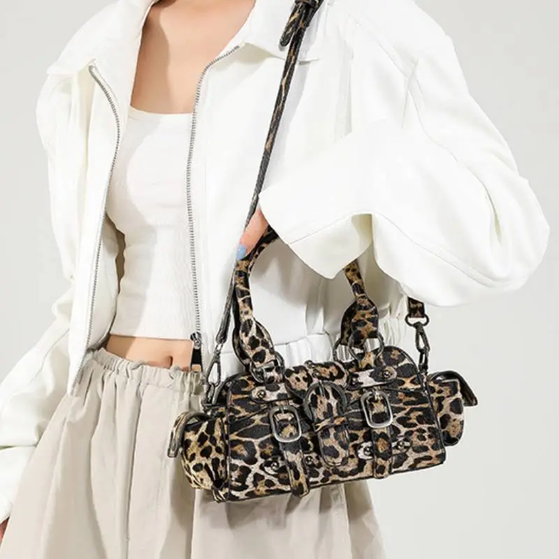 Retro Leopard Print Handbag-6