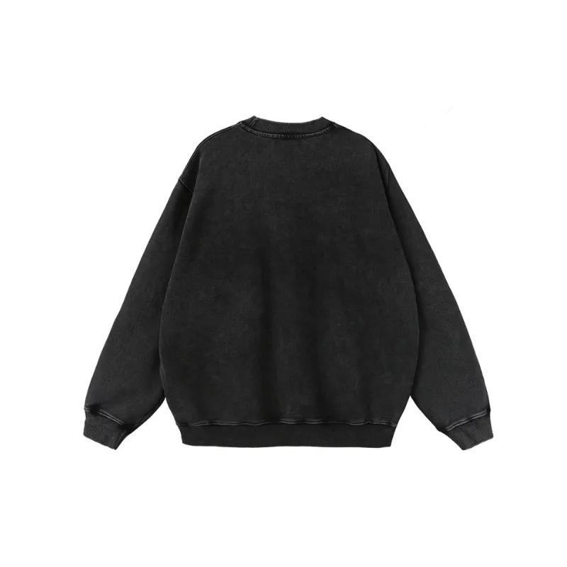 Retro Washed Long Sleeve Sweatshirt-1
