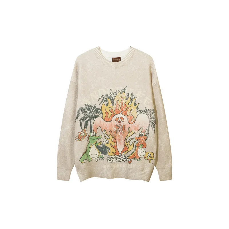 Letter Long Sleeve Knitwear-0