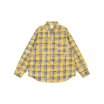 Cute Plaid Cotton Blended Fabric Shirt