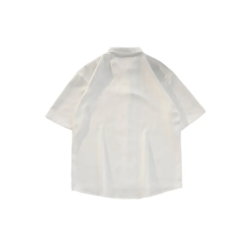 Loose And Versatile Knot Pattern Printed Design Trendy Shirt-3