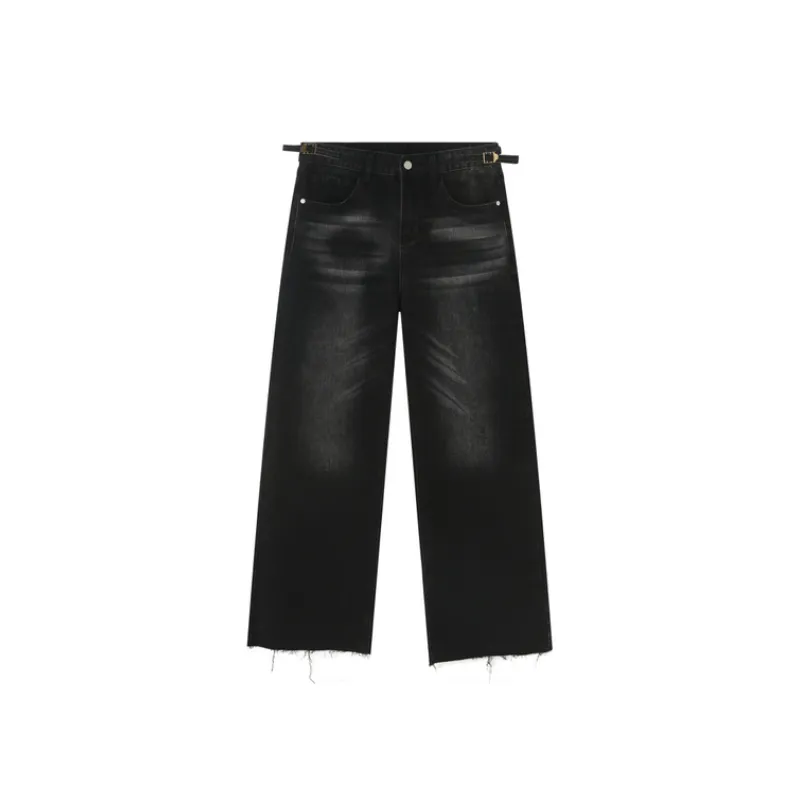 Retro Straight Leg Jeans-5