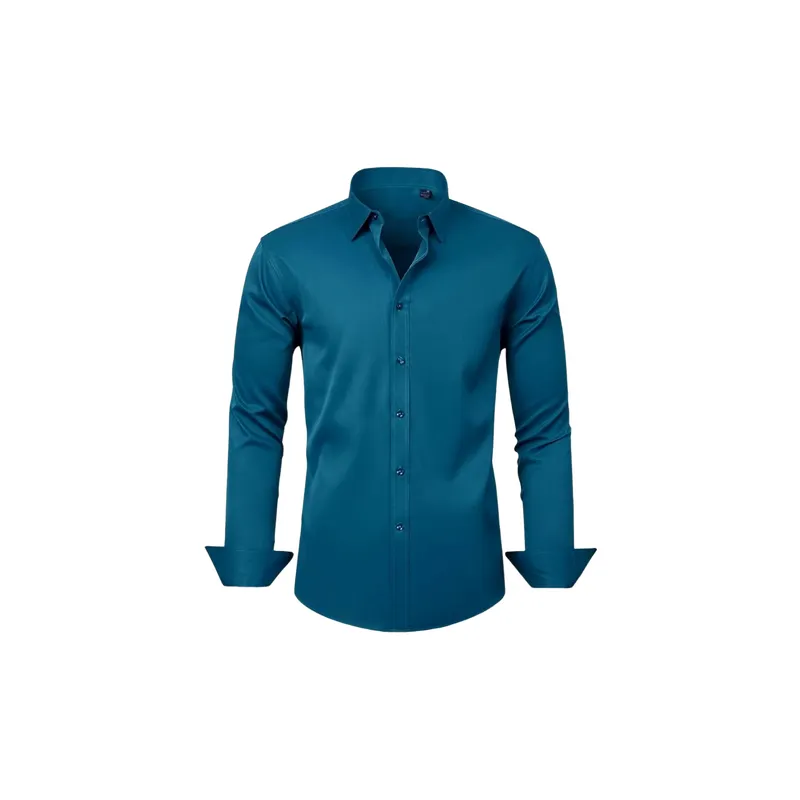 Plain Simple Four Way Stretch Fabric Shirt-0