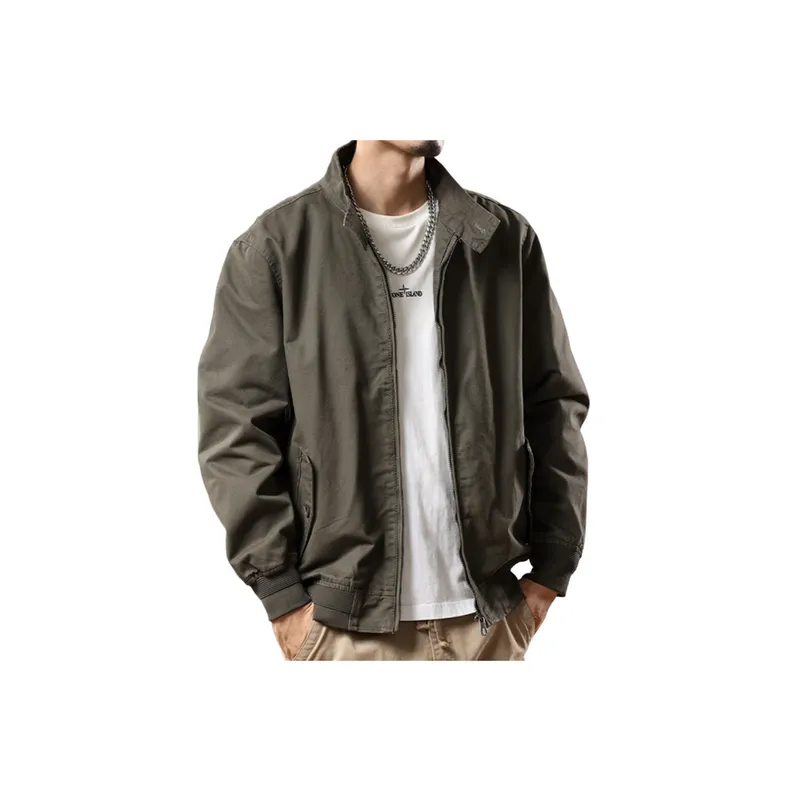 Simple Plain Loose Jacket-8