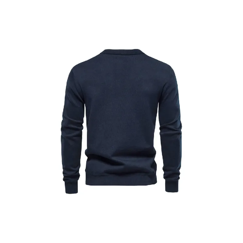 Business Plain Sweater-5