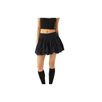 Fashionable Simple Cotton Polyester Blend Casual Skirt Women