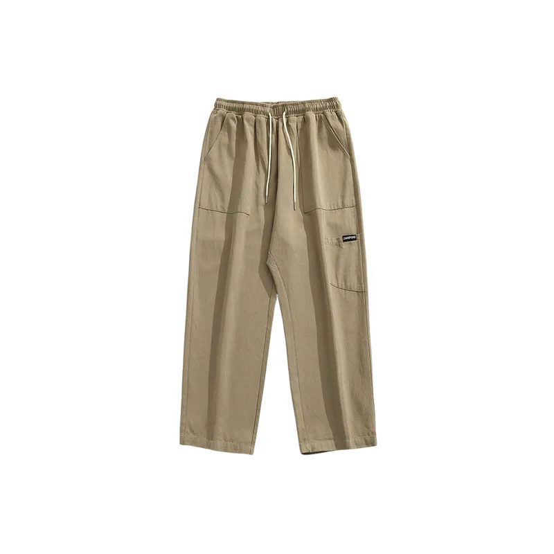 Fashionable Loose 100% Cotton Cargo Pants-4