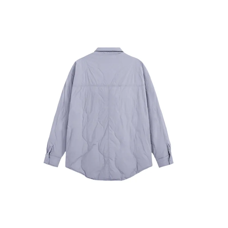 Simple Warming White Duck Down Jacket-7